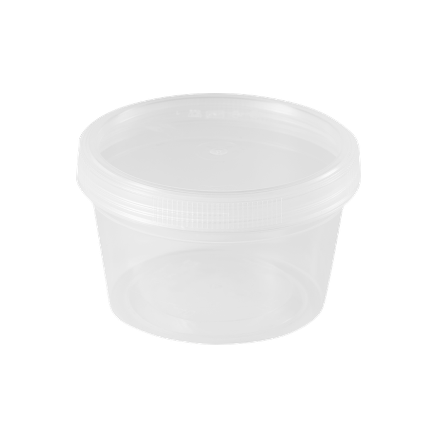 부원KH 원형용기 스크루 115Ø 중 400ml, 투명